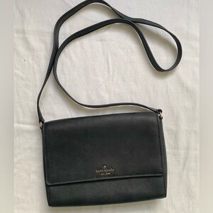 Kate Spade Black Leather Crossbody Bag